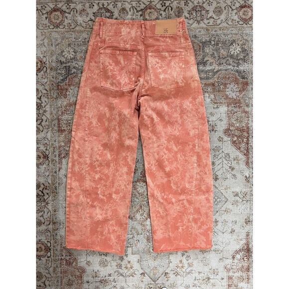 Ulla Johnson The Thea Jean Aura Wash Barrel Leg Jean High Rise 29 NWT Tie dye - Picture 10 of 12